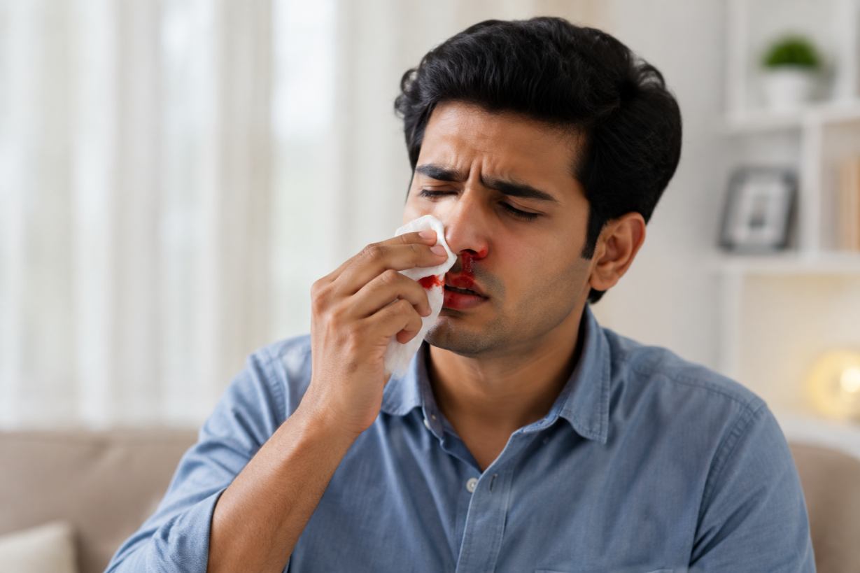 Nose Bleeding Treatment at Gouda ENT Hospital