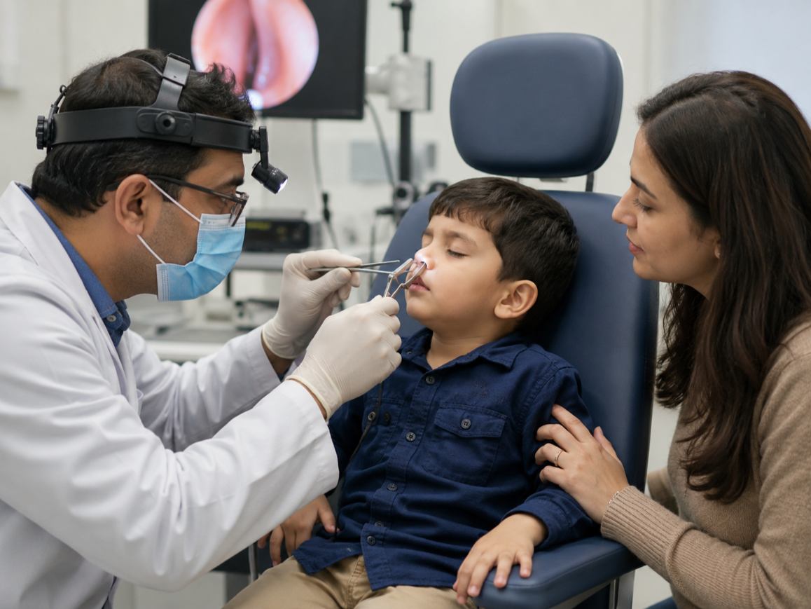 Nose Foreign Body Treatment at Gouda ENT Hospital