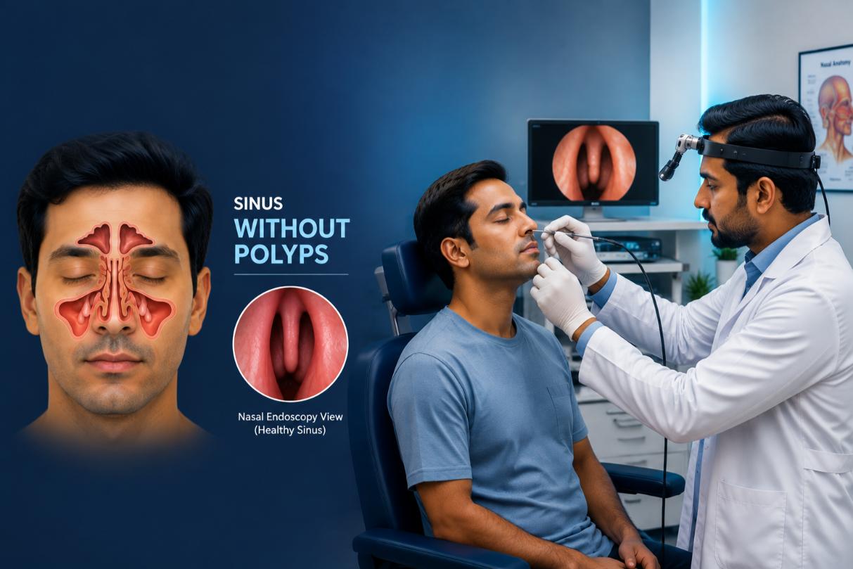 Sinusitis Without Polyps Treatment at Gouda ENT Hospital