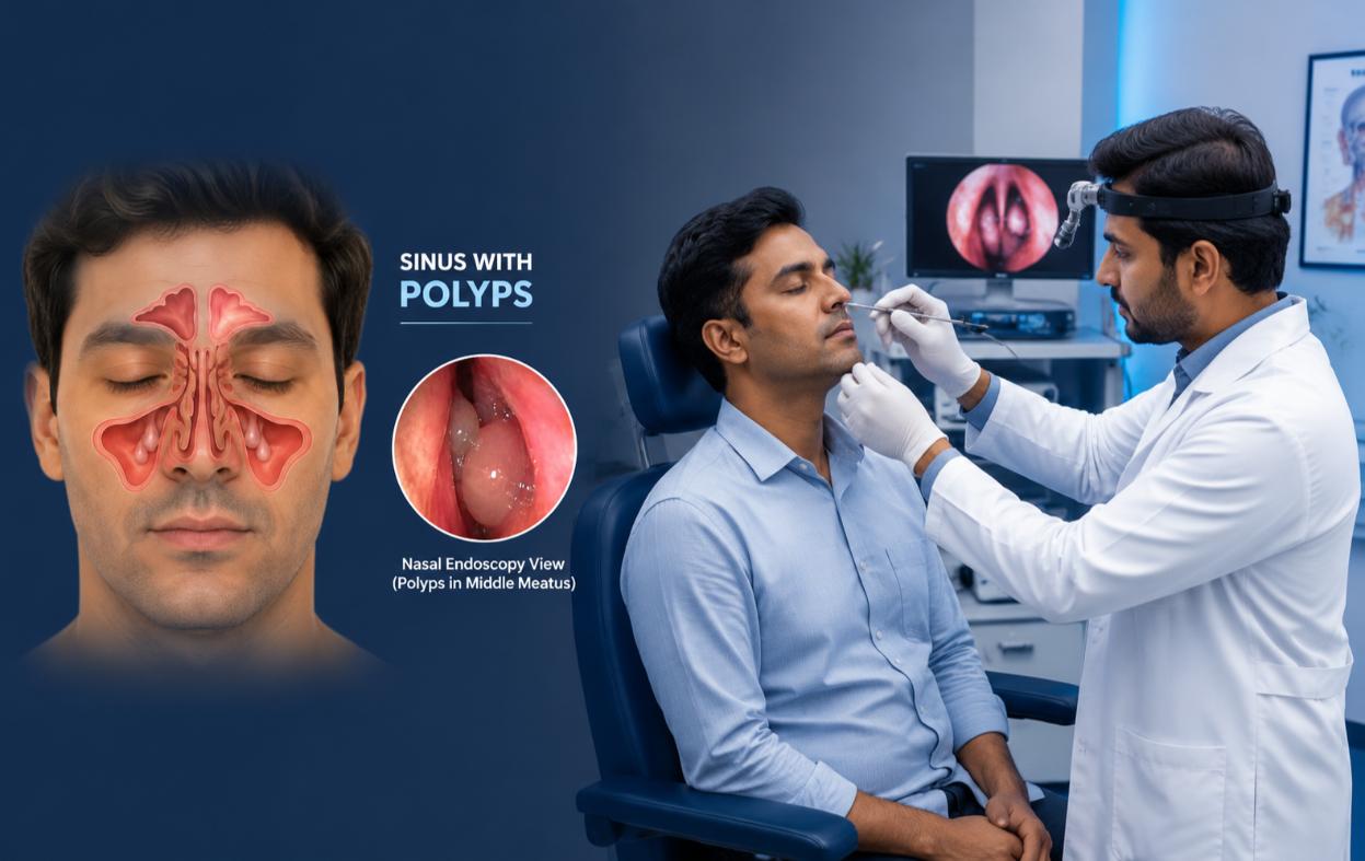 Sinusitis With Polyps Treatment at Gouda ENT Hospital